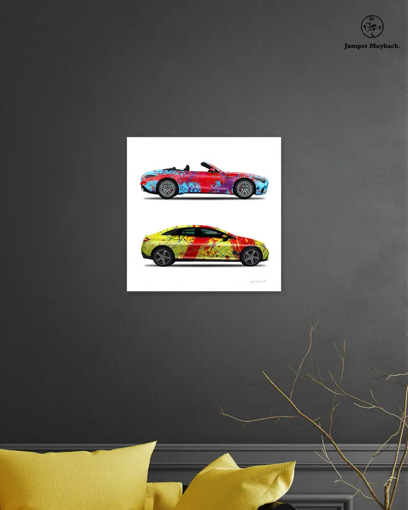 2 - Dancing Queen & Red Rocket Cars by Jumper Maybach® (Print on Canvas) - Jumper Maybach
