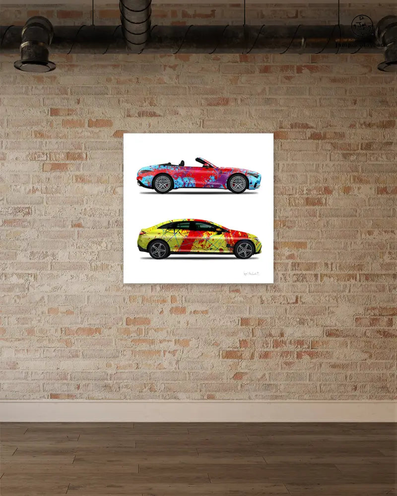 2 - Dancing Queen & Red Rocket Cars by Jumper Maybach® (Print on Canvas) - Jumper Maybach