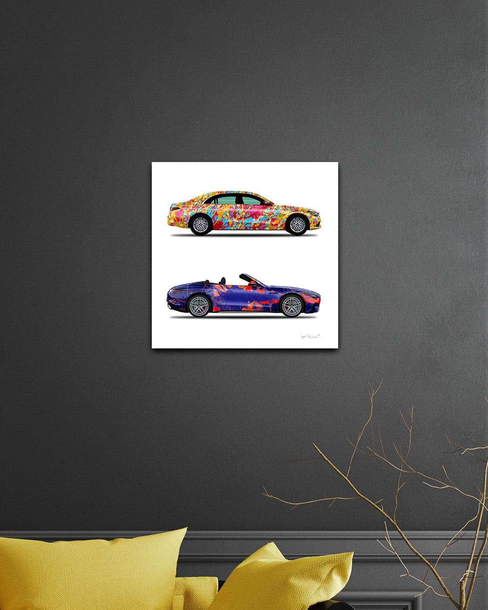2 - World Jumper & New Galaxy Cars by Jumper Maybach® (Print on Canvas) - Jumper Maybach