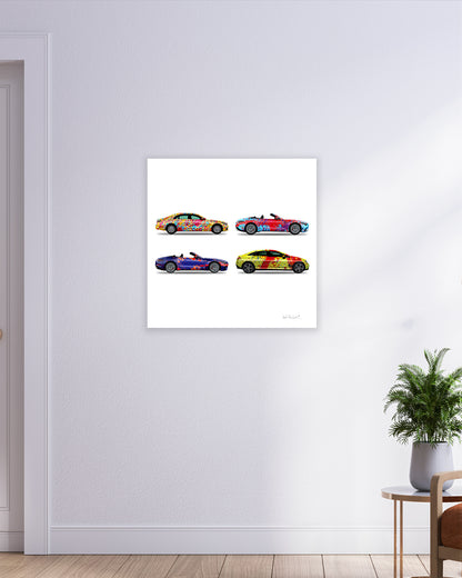 4 - Four Cars by Jumper Maybach® (Print on Canvas) - Jumper Maybach