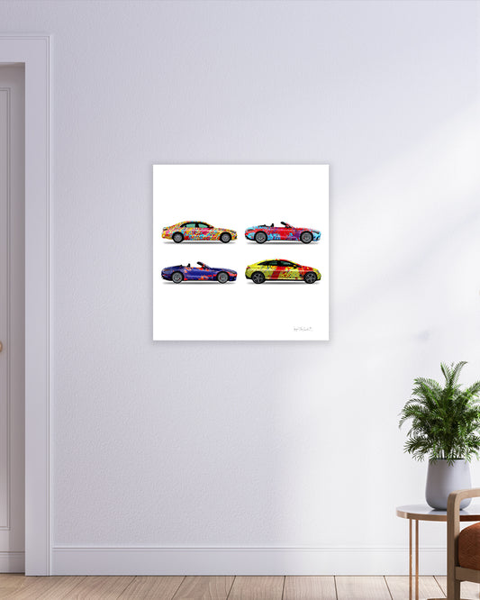 4 - Four Cars by Jumper Maybach® (Print on Canvas) - Jumper Maybach