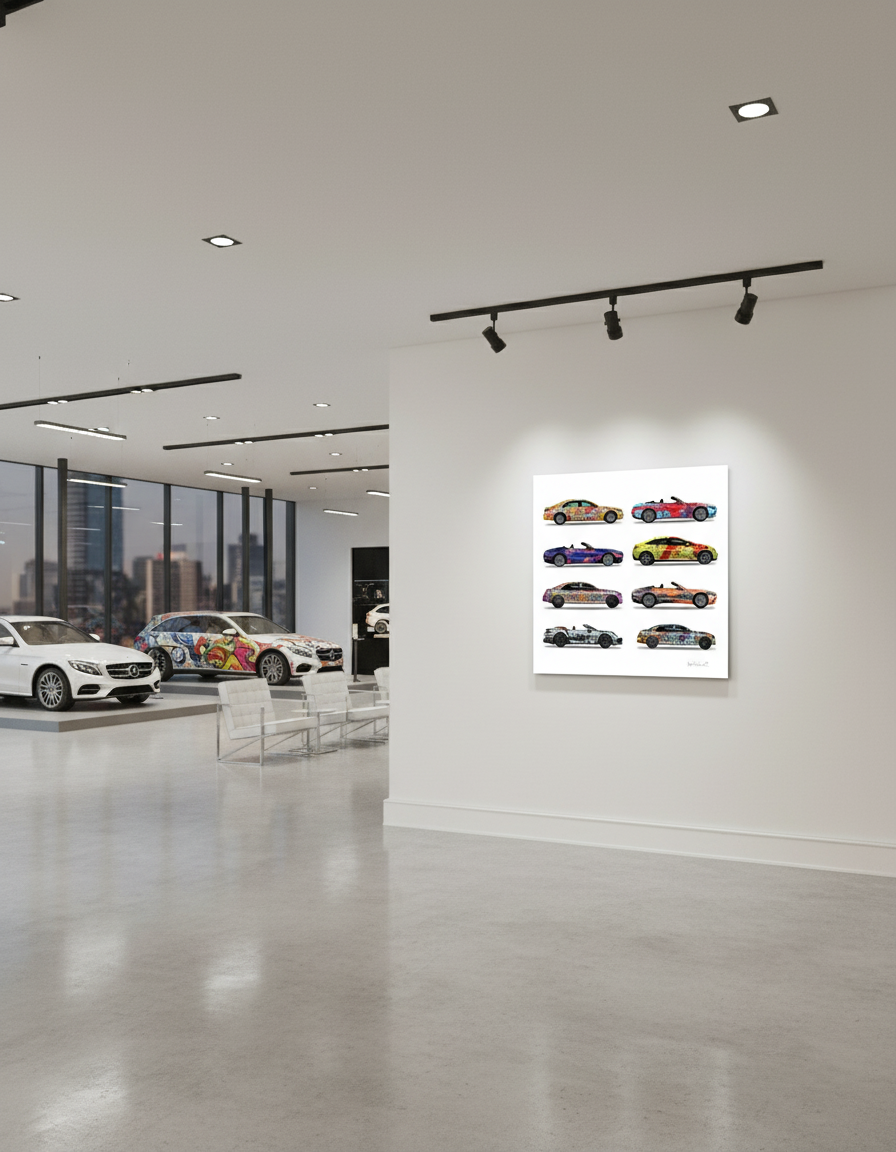 8 - Eight Cars by Jumper Maybach® (Print on Canvas) - Jumper Maybach