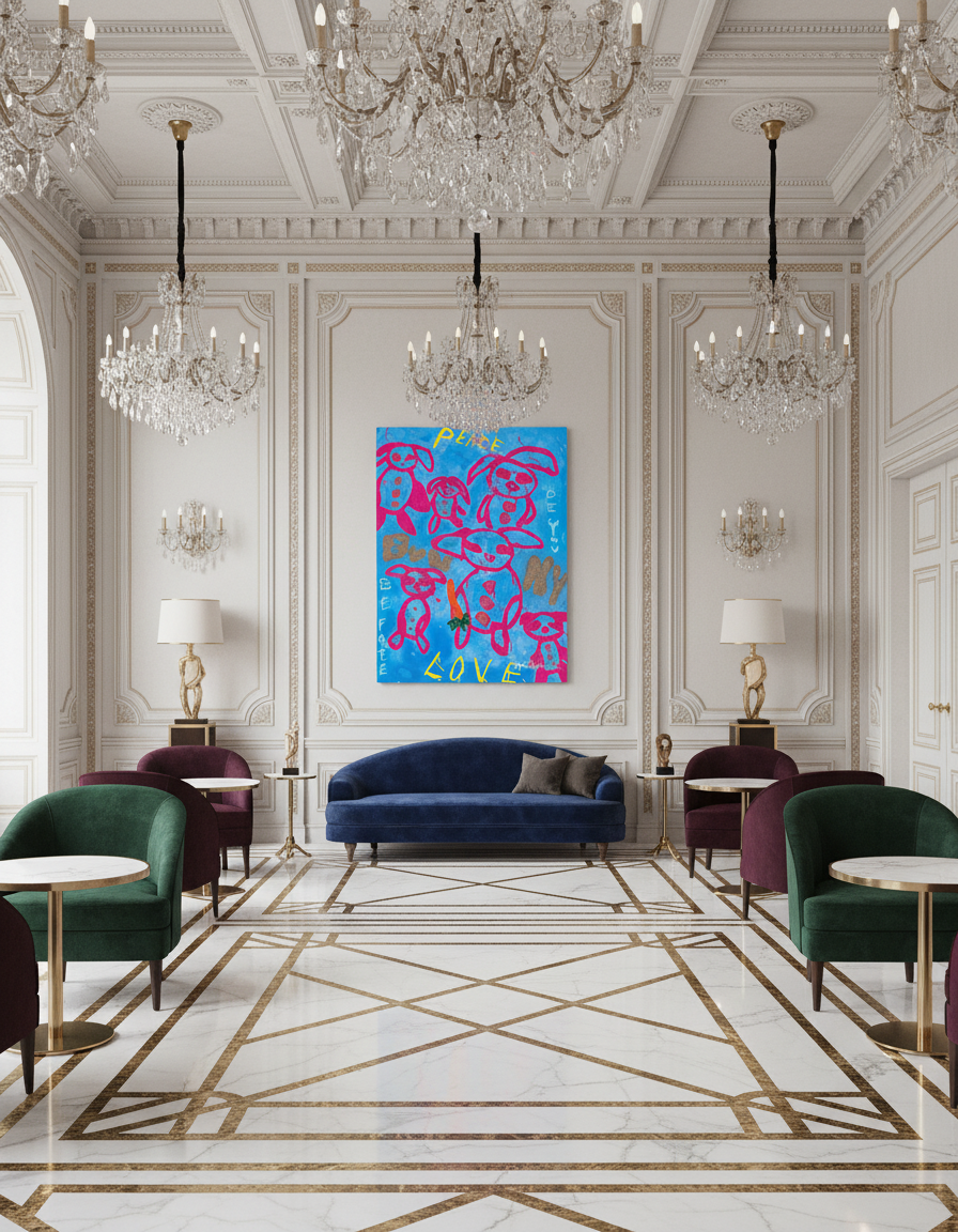 Bunny Love (Print on Canvas) - Jumper Maybach