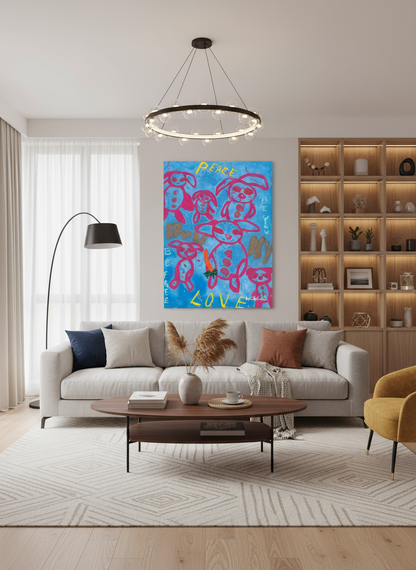 Bunny Love (Print on Canvas) - Jumper Maybach