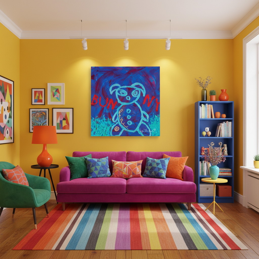 Go Go Bunny (Print on Canvas) - Jumper Maybach