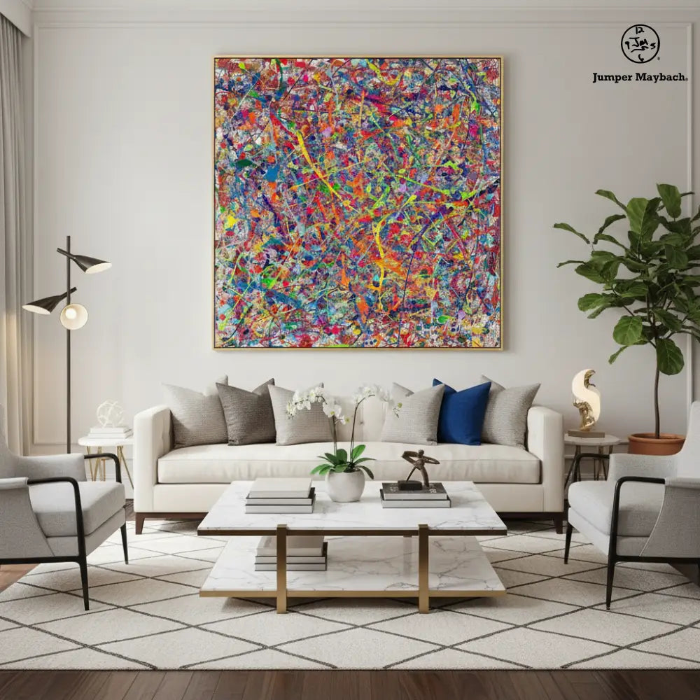 Jumper's Infinite Candy Quasar (Embellished-Hand Signed by the Artist) - Jumper Maybach giclee
