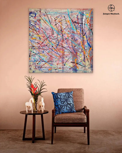 Jumper's Lake In Venice (Embellished-Hand Signed by the Artist) - Jumper Maybach giclee