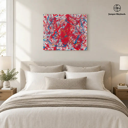 Jumper's Multiverse Timesheet (Print on Canvas) - bedroom vignette - Jumper Maybach Prints