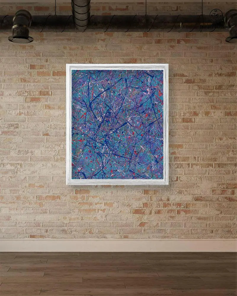 Jumper Maybach Sleeping Stars print on paper featuring a celestial starry night design in a gallery setting.