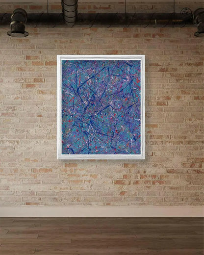 Jumper Maybach Sleeping Stars print on paper featuring a celestial starry night design in a gallery setting.