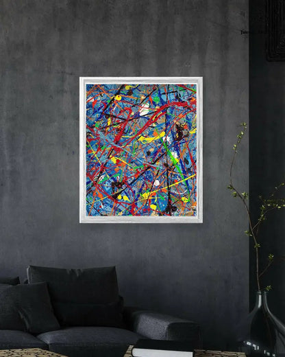 Colorful Jumper's Supernova print on paper by Jumper Maybach, featuring vibrant cosmic-inspired artwork on high-quality print.