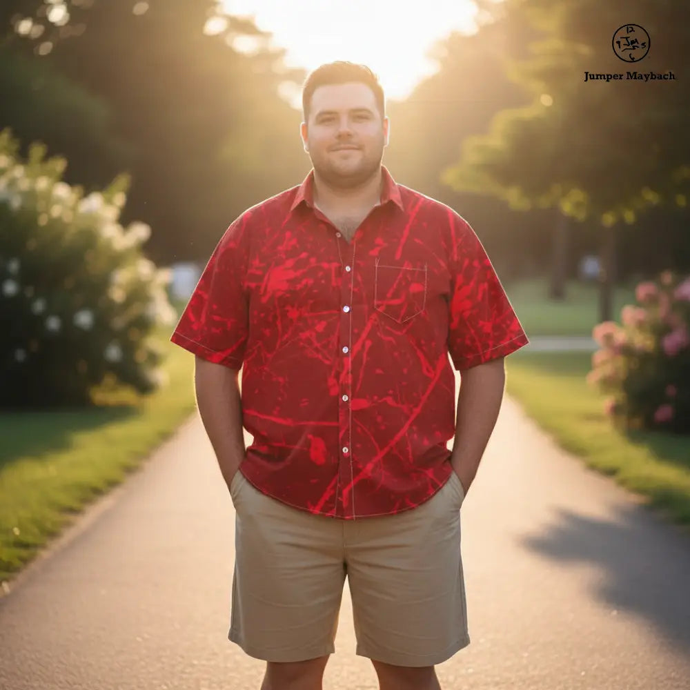 Life on Mars PLUS SIZE Resort UNISEX Shirt by Jumper Maybach® - Jumper Maybach Men's Clothing
