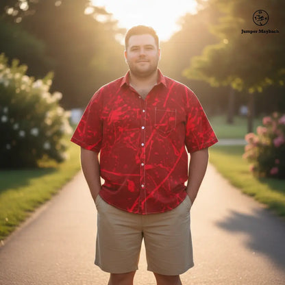 Life on Mars PLUS SIZE Resort UNISEX Shirt by Jumper Maybach® - Jumper Maybach Men's Clothing