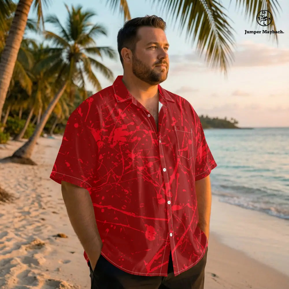 Life on Mars PLUS SIZE Resort UNISEX Shirt by Jumper Maybach® - Jumper Maybach Men's Clothing