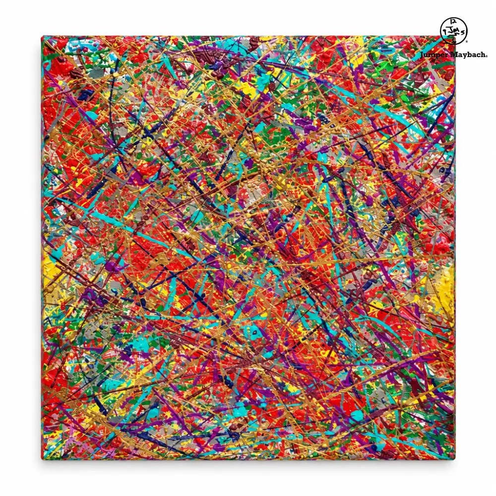 Little Star Parade (Embellished-Hand Signed by the Artist) - 30’’ x 30’’ x 1.5’’ - giclee