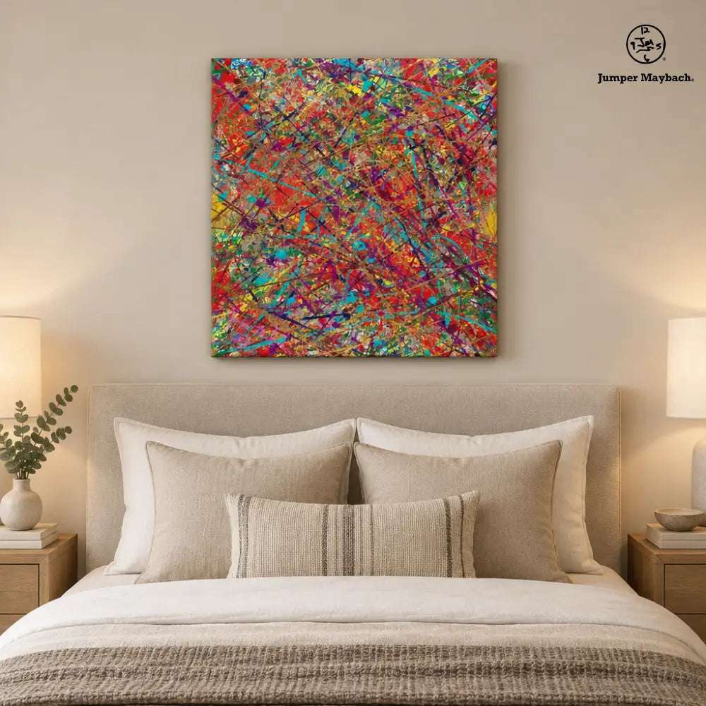 Little Star Parade (Embellished-Hand Signed by the Artist) - 30’’ x 30’’ x 1.5’’ - giclee