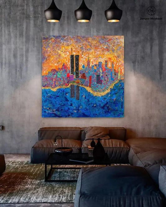 New York City Skyline, 2021 (Print on Canvas) - Jumper Maybach Prints