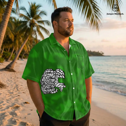 Noble Elephant PLUS SIZE Resort Shirt by Jumper Maybach® - Jumper Maybach Men's Clothing