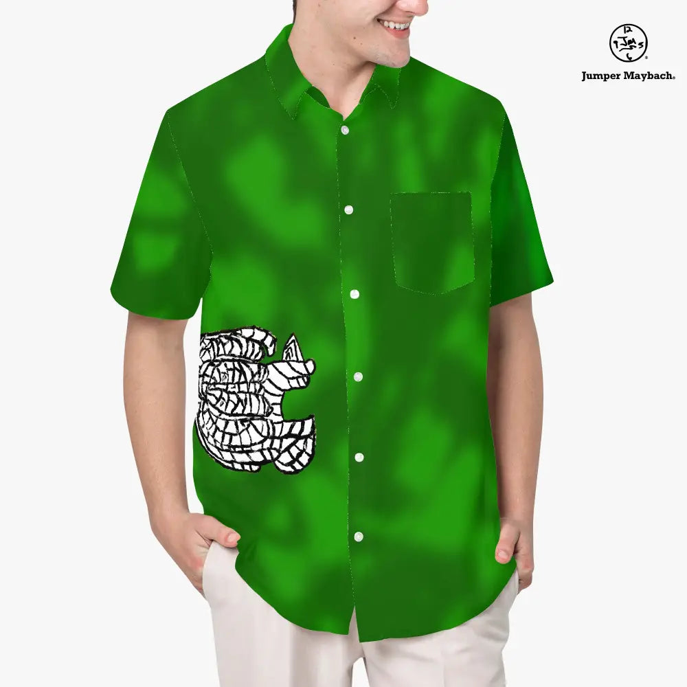 Unisex Noble Elephant Resort shirt by Jumper Maybach® featuring a stylish design, shown in a men's clothing product image.