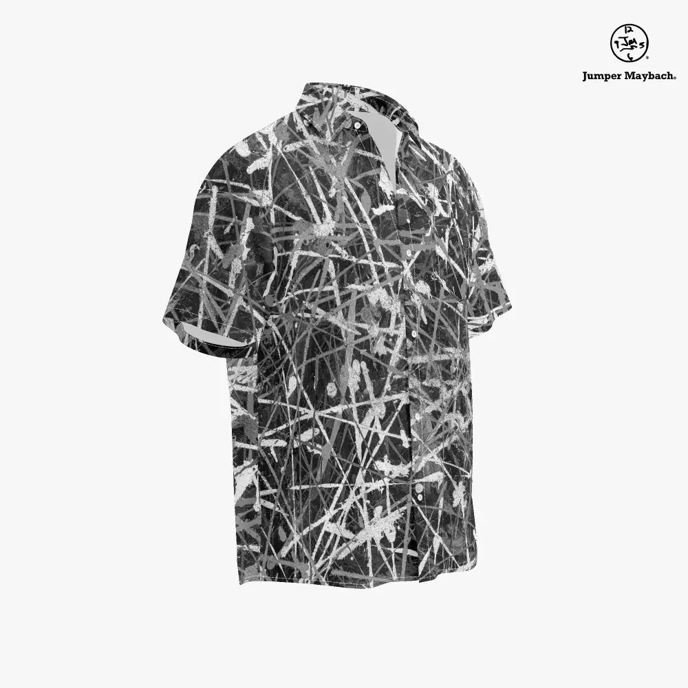 Nocturne Noir PLUS SIZE Resort UNISEX Shirt by Jumper Maybach® - Jumper Maybach Men's Clothing