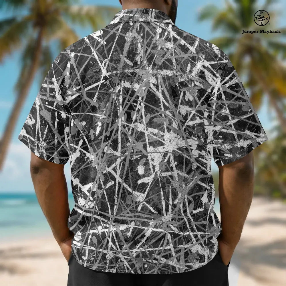 Nocturne Noir PLUS SIZE Resort UNISEX Shirt by Jumper Maybach® - Jumper Maybach Men's Clothing