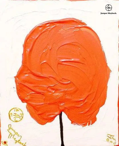 Orange Cotton Candy - Original Painting - SOLD - Jumper Maybach Artwork