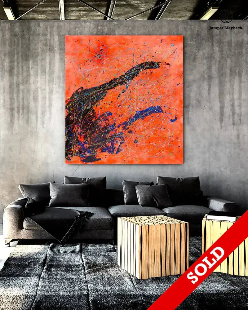 Orange Eclipse - Original Painting - SOLD - Jumper Maybach Artwork
