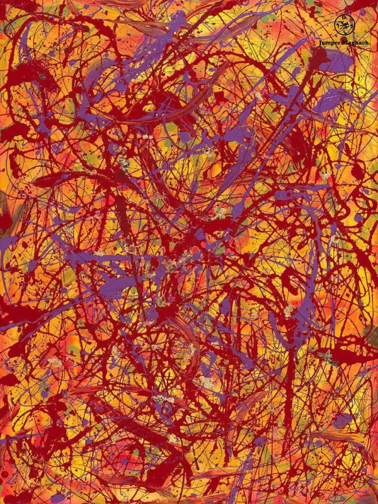 Orange Space - Original Painting SOLD - Jumper Maybach Artwork