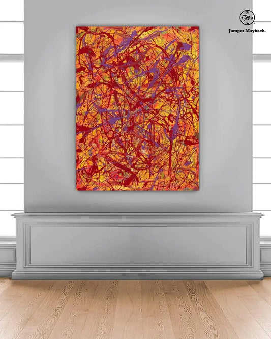 Orange Space - Original Painting SOLD - Jumper Maybach Artwork