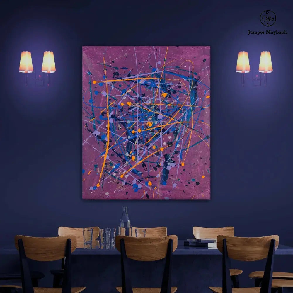 Plum Universe #1 - Original Painting - Jumper Maybach Artwork