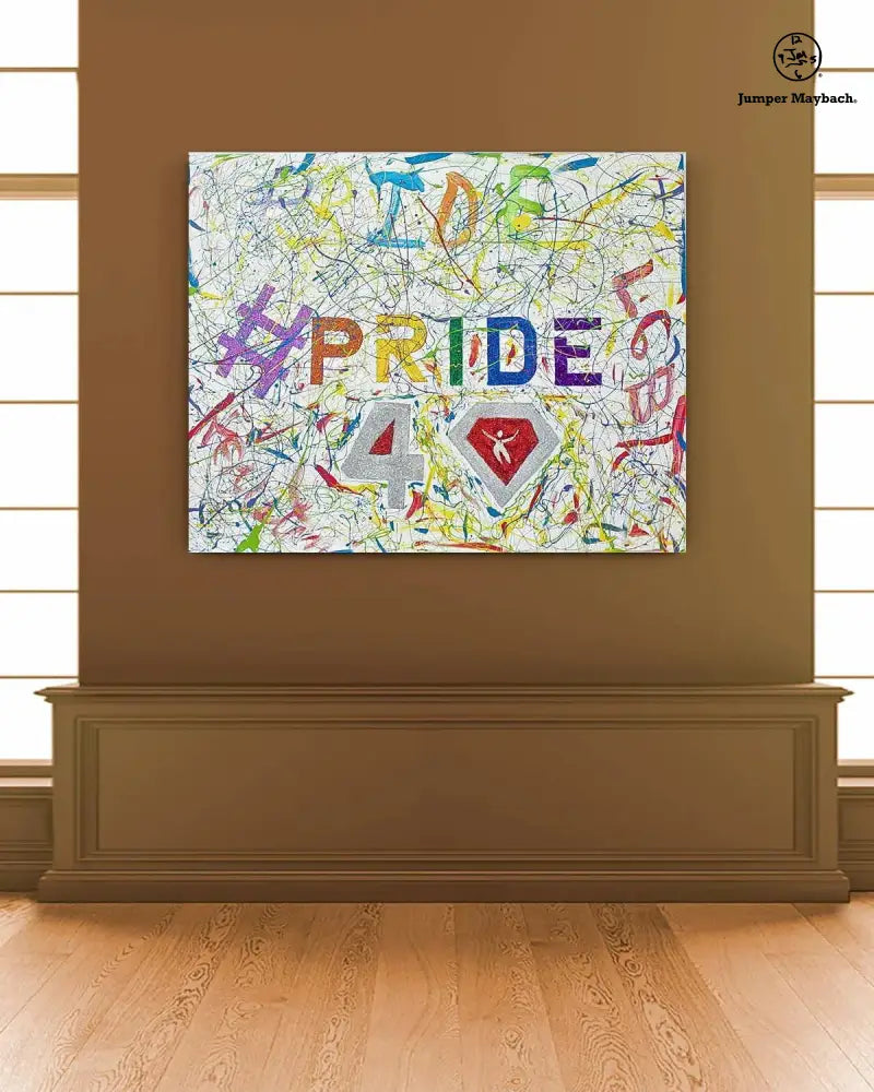 Pride #3 Ruby 40 Anniversary Houston Pride - Original Painting - SOLD - Jumper Maybach Artwork