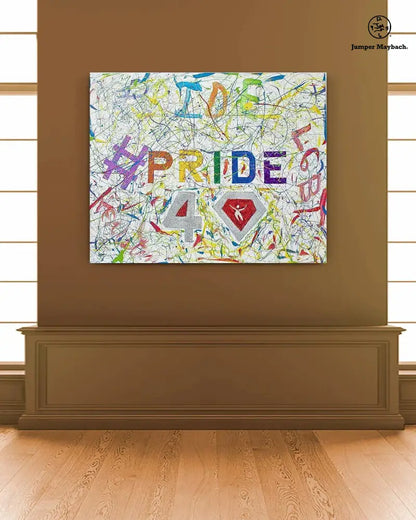 Pride #3 Ruby 40 Anniversary Houston Pride - Original Painting - SOLD - Jumper Maybach Artwork