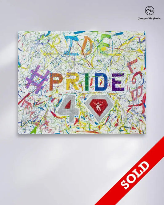 Pride #3 Ruby 40 Anniversary Houston Pride - Original Painting - SOLD - Jumper Maybach Artwork