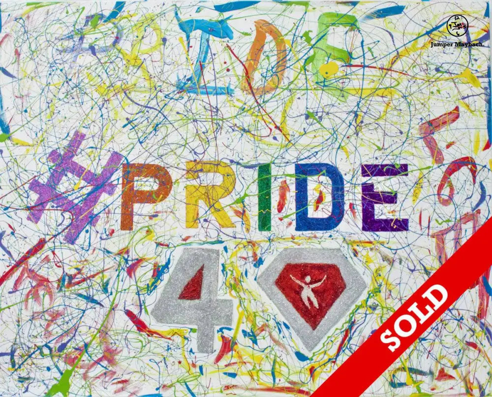 Pride #3 Ruby 40 Anniversary Houston Pride - Original Painting - SOLD - Jumper Maybach Artwork