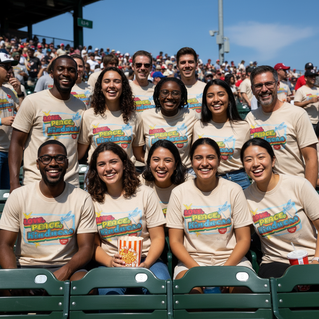 The Groovy Love, Peace, and Kindness T-Shirt by Jumper Maybach®