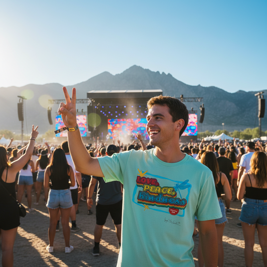 The Groovy Love, Peace, and Kindness T-Shirt by Jumper Maybach®