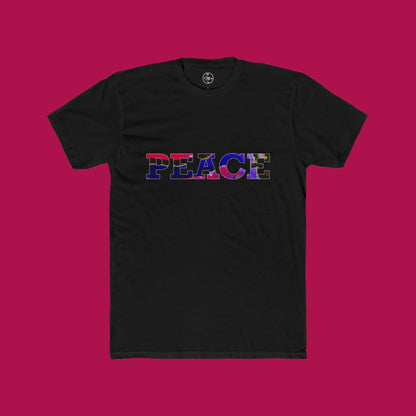 Jumper Maybach®'s Cotton Candy Rose "PEACE" Men's Cotton Crew Tee - Jumper Maybach