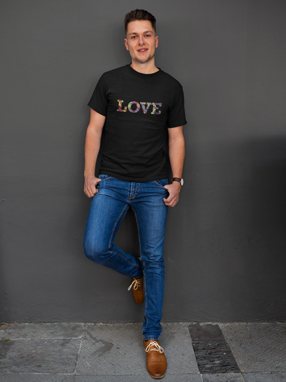 Jumper Maybach®'s Infinite Candy Quasar "LOVE" MEN'S Cotton Crew Tee - Jumper Maybach
