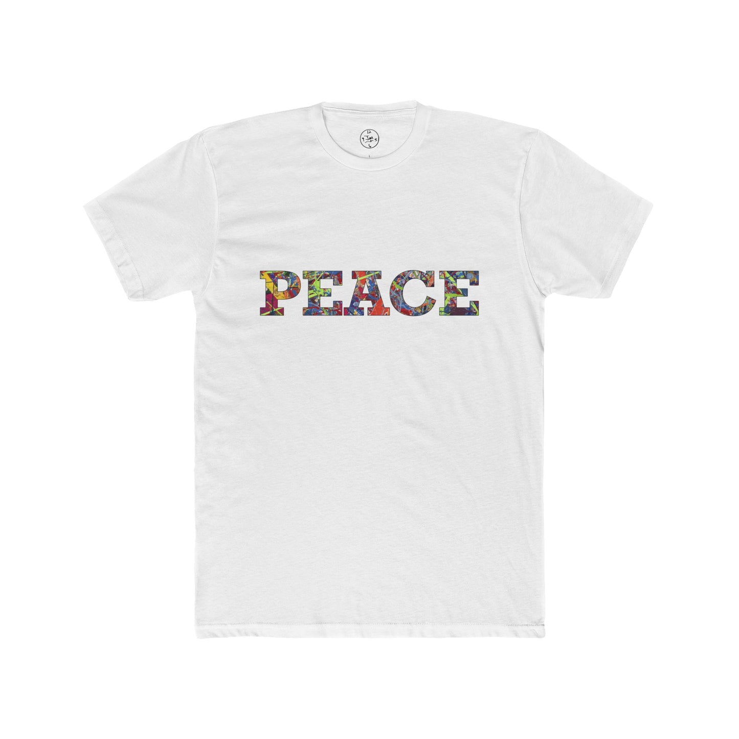Jumper Maybach®'s Infinite Candy Quasar "PEACE" Men's Cotton Crew Tee - Jumper Maybach