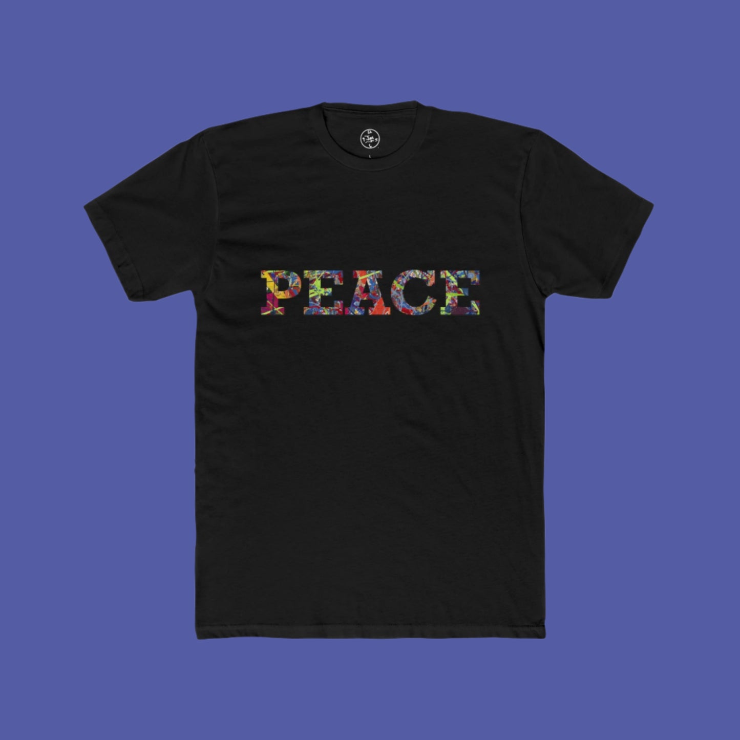Jumper Maybach®'s Infinite Candy Quasar "PEACE" Men's Cotton Crew Tee - Jumper Maybach