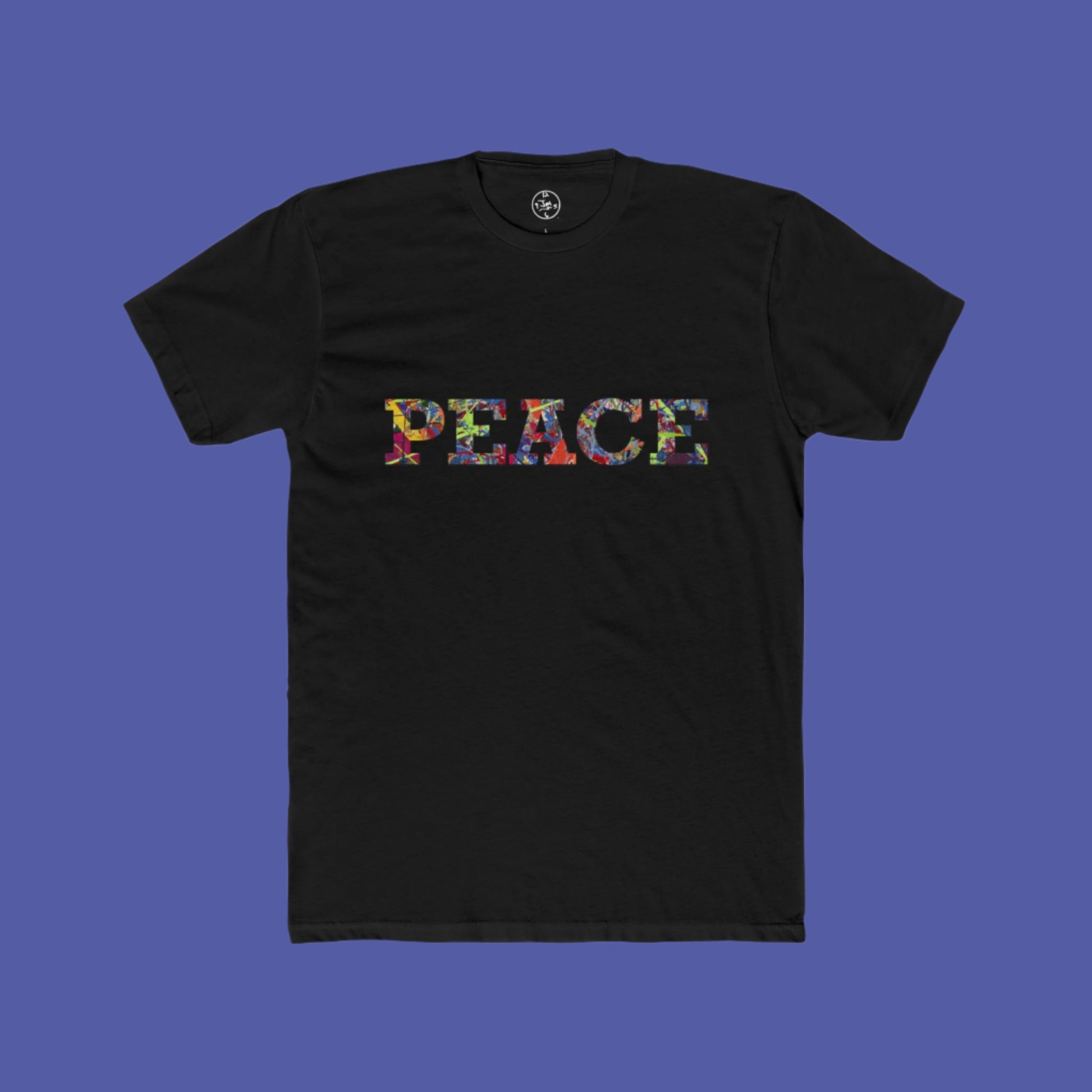 Jumper Maybach®'s Infinite Candy Quasar "PEACE" Men's Cotton Crew Tee - Jumper Maybach