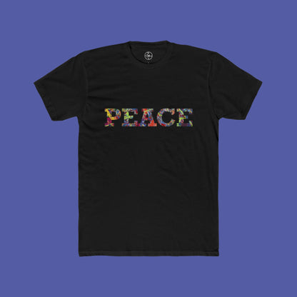 Jumper Maybach®'s Infinite Candy Quasar "PEACE" Men's Cotton Crew Tee - Jumper Maybach