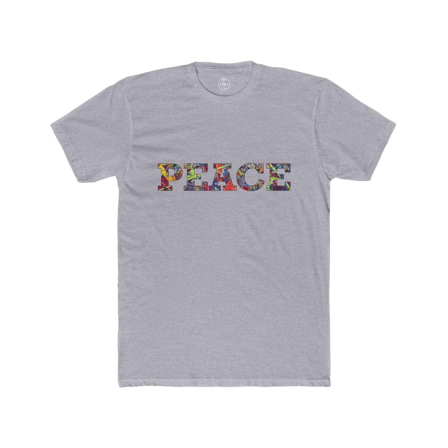 Jumper Maybach®'s Infinite Candy Quasar "PEACE" Men's Cotton Crew Tee - Jumper Maybach