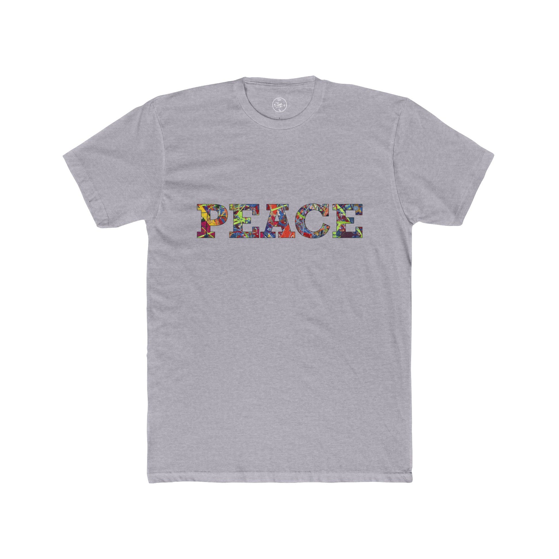 Jumper Maybach®'s Infinite Candy Quasar "PEACE" Men's Cotton Crew Tee - Jumper Maybach