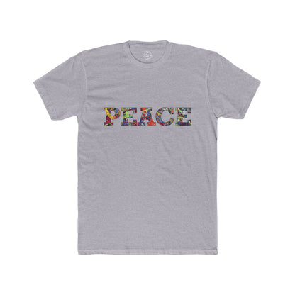 Jumper Maybach®'s Infinite Candy Quasar "PEACE" Men's Cotton Crew Tee - Jumper Maybach