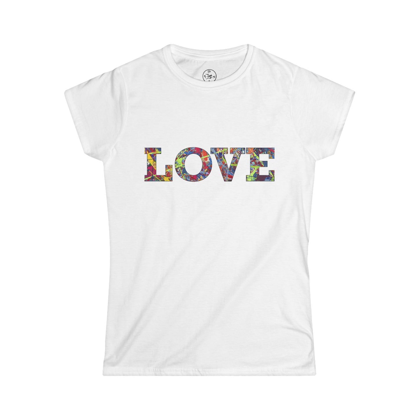 Jumper Maybach's Infinite Candy Quasar "LOVE" WOMEN'S Softstyle Tee - Jumper Maybach