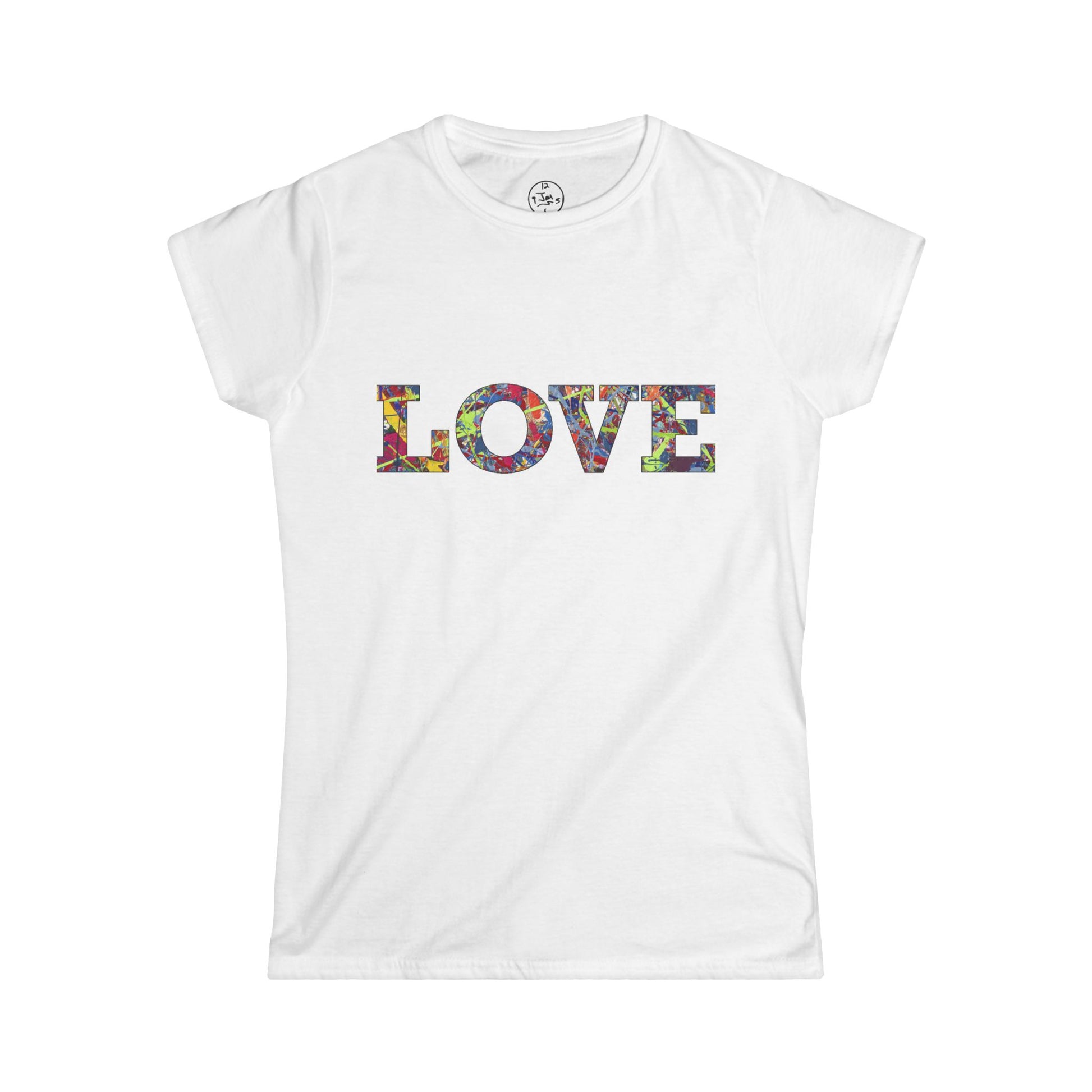 Jumper Maybach's Infinite Candy Quasar "LOVE" WOMEN'S Softstyle Tee - Jumper Maybach