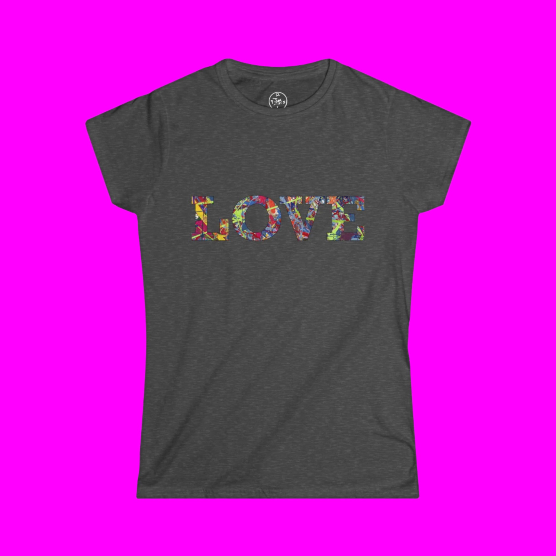 Jumper Maybach's Infinite Candy Quasar "LOVE" WOMEN'S Softstyle Tee - Jumper Maybach