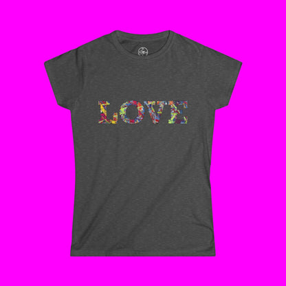 Jumper Maybach's Infinite Candy Quasar "LOVE" WOMEN'S Softstyle Tee - Jumper Maybach