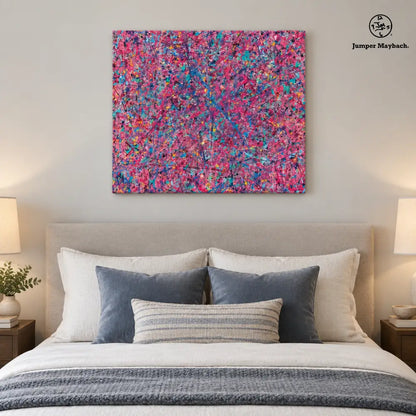 Quantum Analysis embellished canvas - bedroom